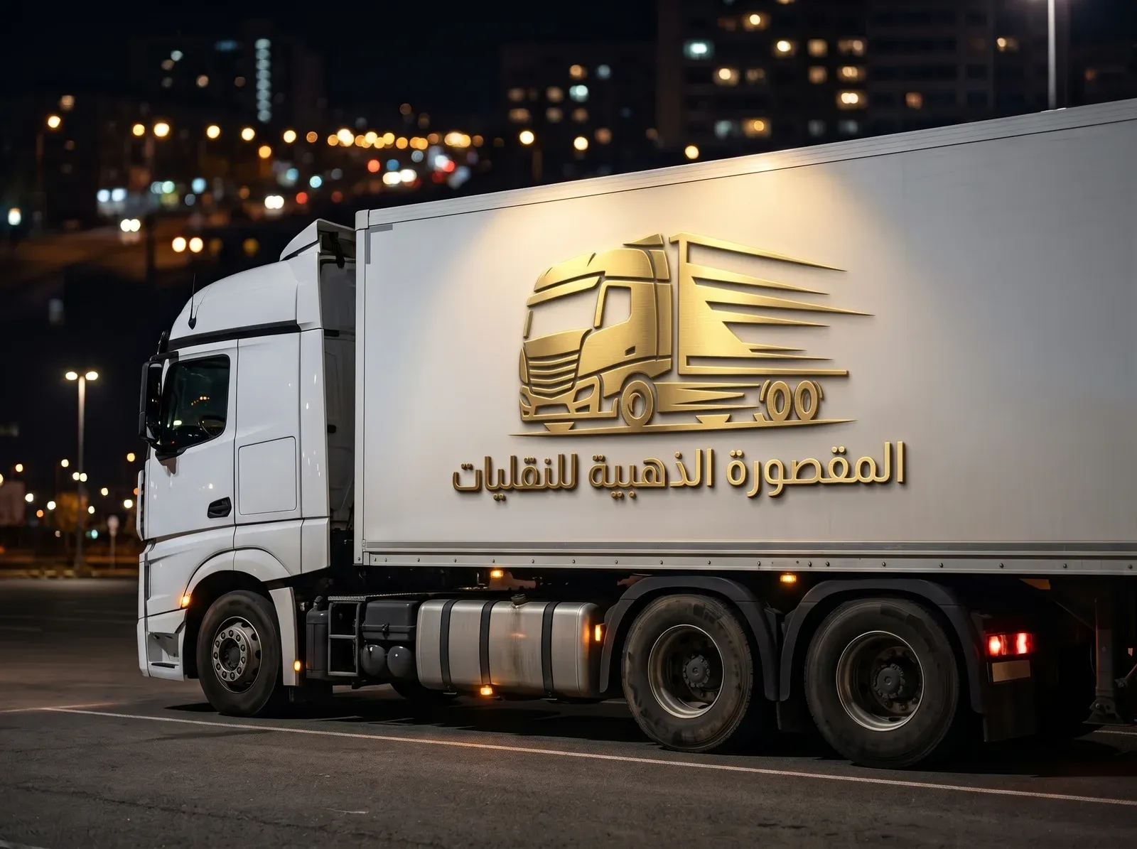 شاحنة المقصورة الذهبية للنقليات